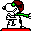 snoopy left